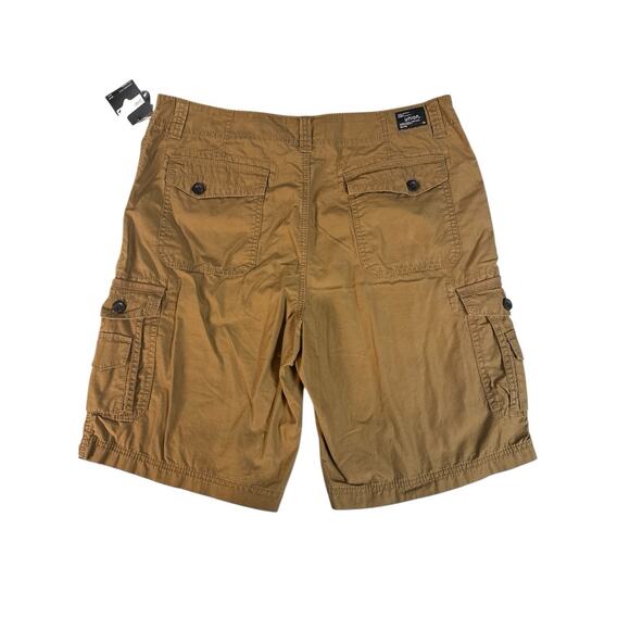 UNION MEN'S SIZE 34 BROWN COTTON CARGO‎ HIKING WALKING OUTDOOR SHORTS NWT - Picture 6 of 8